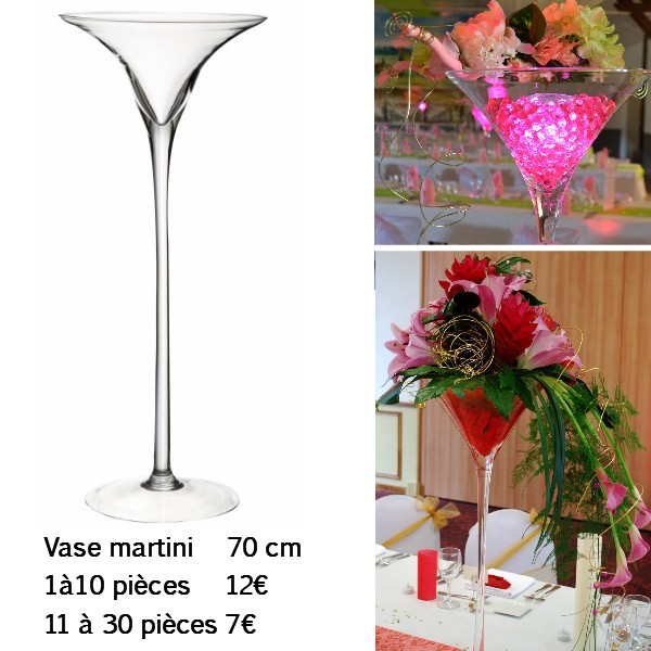 verre martini geant pour centre de table