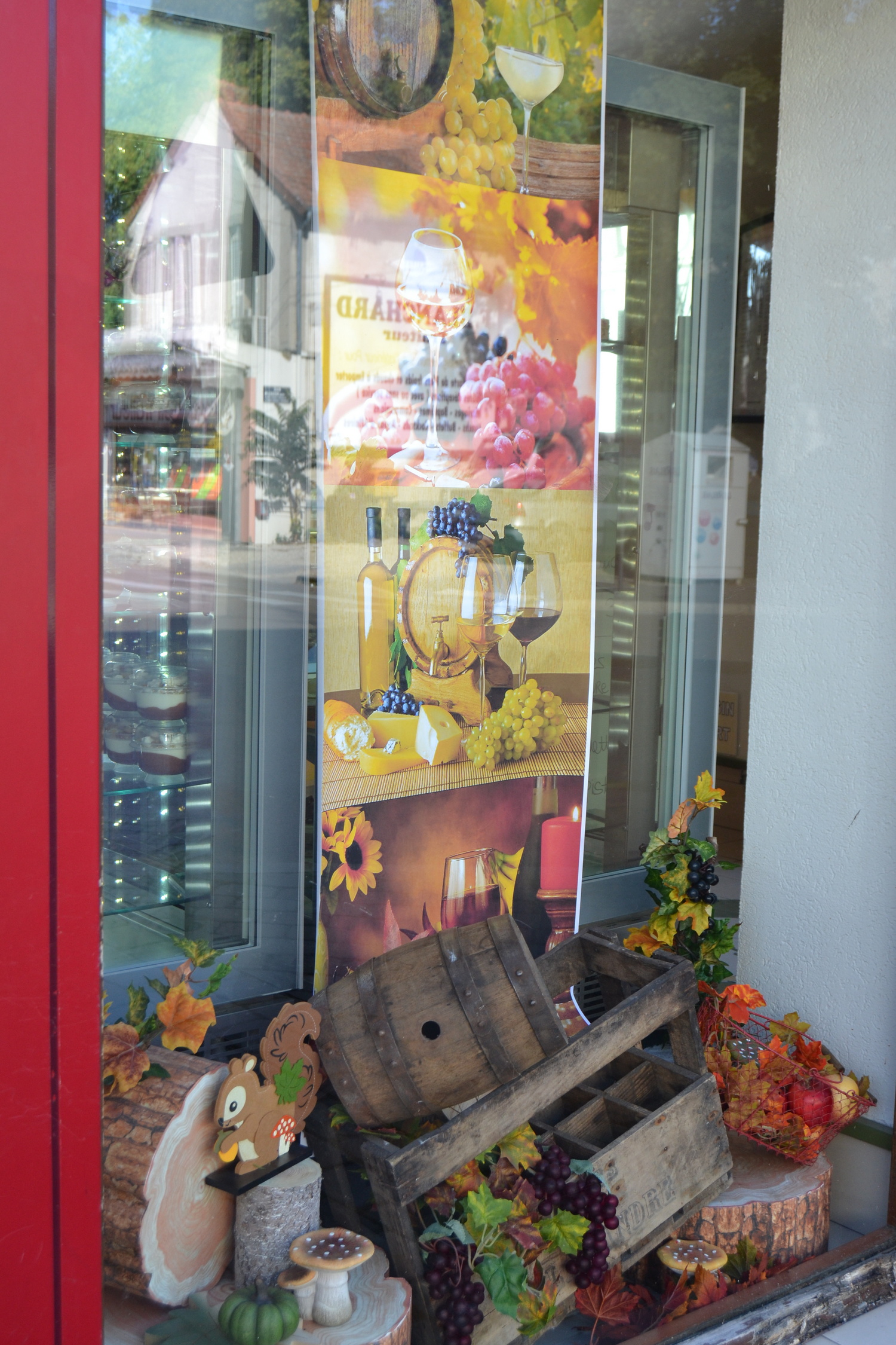 Archives des Vitrines automne et vendanges Étoile de rose Étalagiste