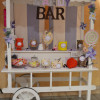 Candy bar personnalisée gris et parme