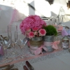 Mariage rose tendre et gris