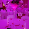 Mariage en fuchsia blanc