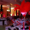 Mariage cabaret en rouge et noir