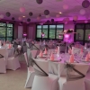 Mariage gris blanc fuchsia