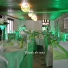 Anniversaire de mariage en vert anis et blanc