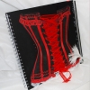 Livre d'or corset, thème cabaret