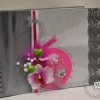 Livre d'or gris blanc fuchsia