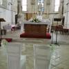 Chaises des mariés à l'église