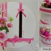 Urne mariage fuchsia blanc