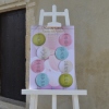 Mariage boules japonaises rose bleu vert