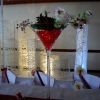 Vase martini, table d'honneur