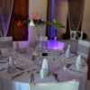 Vue d'une table parme ivoire