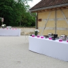 Décoration du vin d'honneur, fleurs naturelles  au Domaine de Vermoise