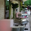 Décoration du vin d'honneur, fleurs naturelles  au Domaine de Vermoise