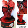 Urne corset rouge et noire