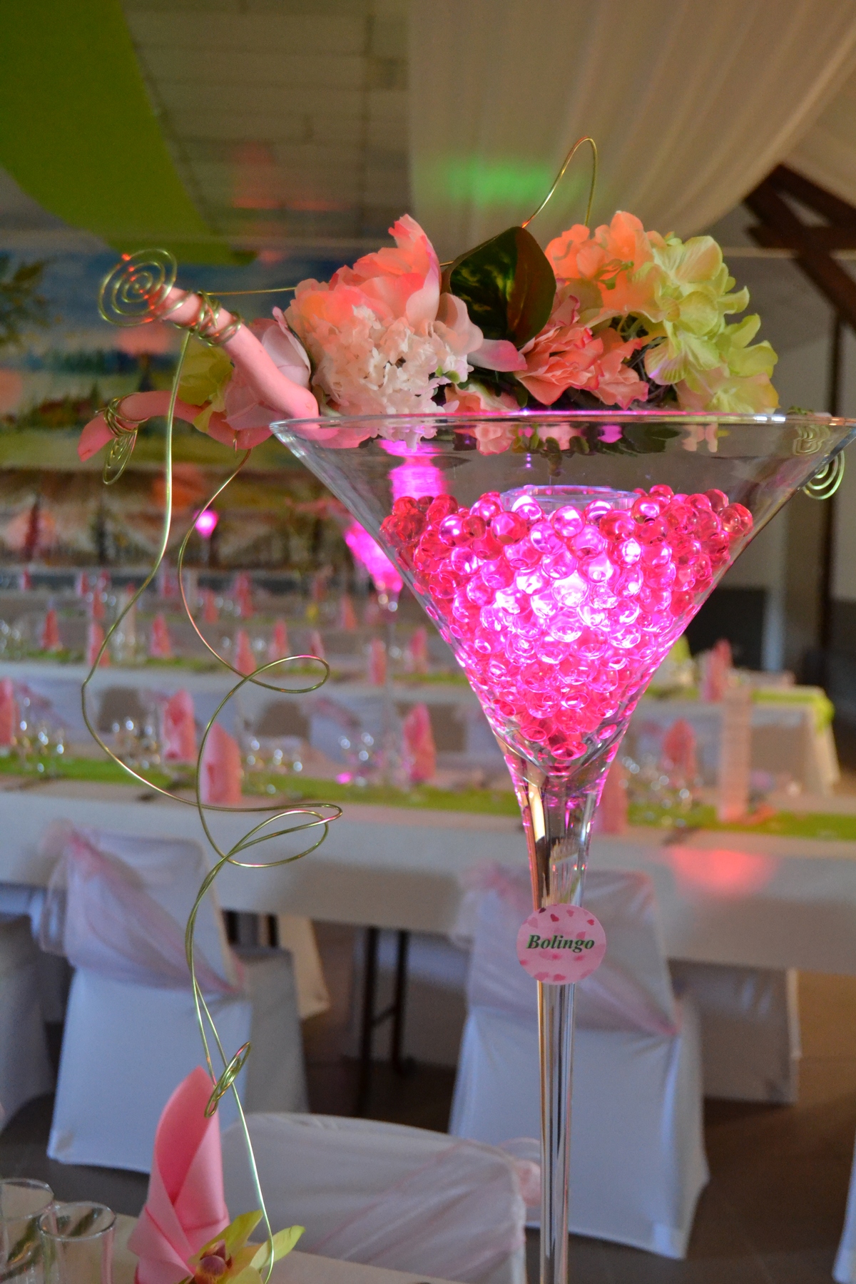 Archives des Centre de table vase martini centre de table mariage