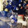 Noël en bleu argenté