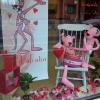 Vitrine de St Valentin Panthère rose