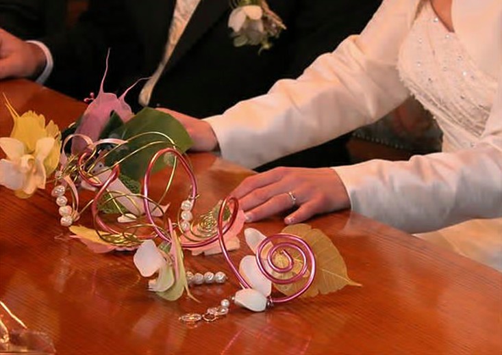 Bouquet bracelet, de mariée