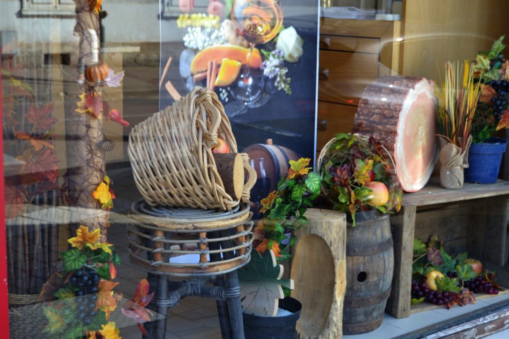 Vitrine automne et vendanges