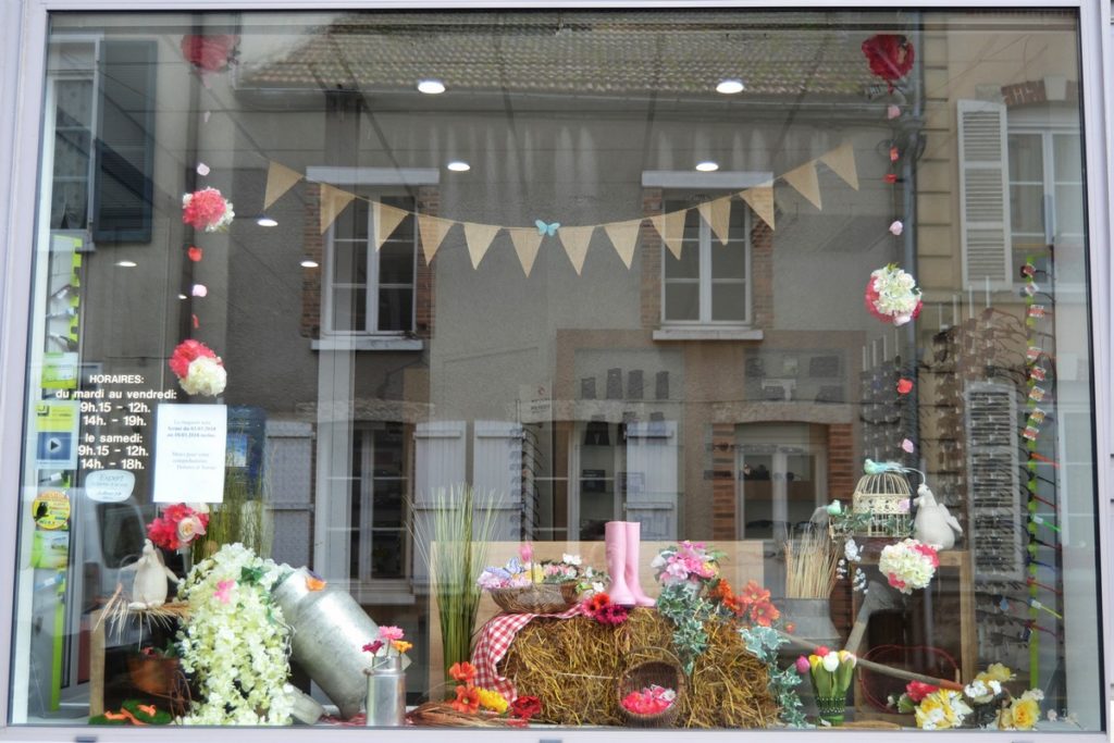 Vitrine printemps au jardin