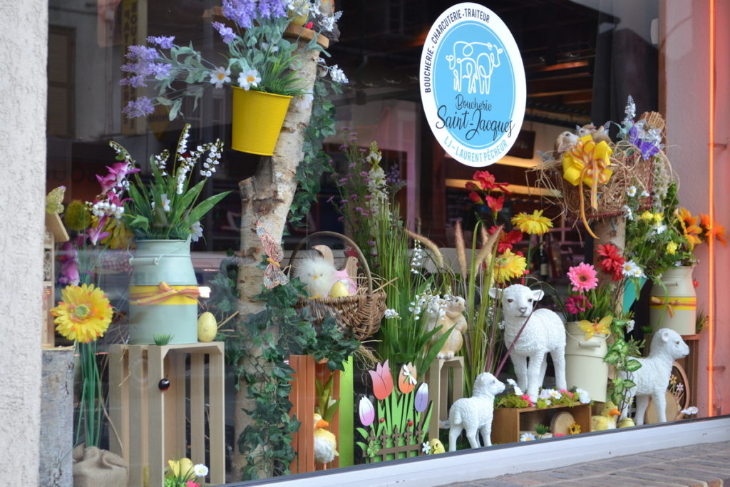 Vitrine de Pâques BOUCHERIE