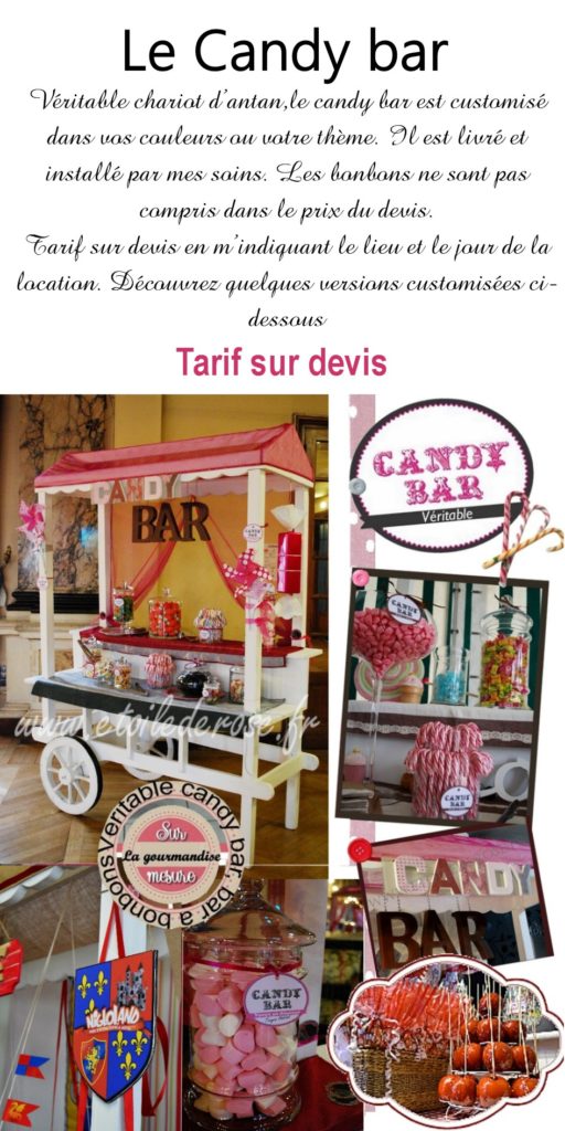 location de candy bar