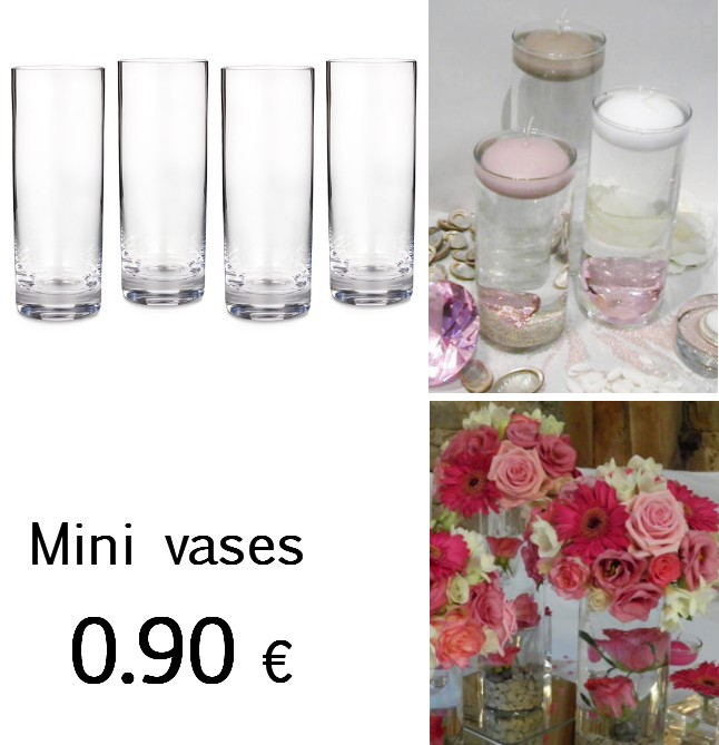 Mini vase en location