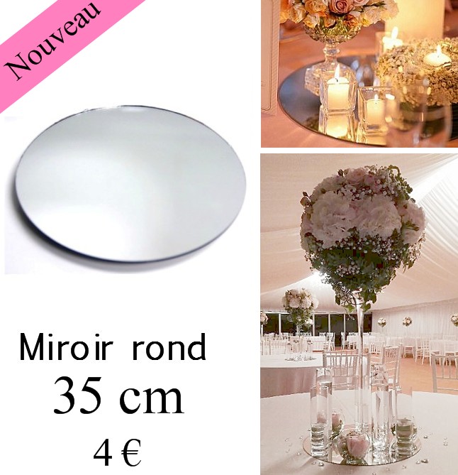 Location de miroir de table 35 cm