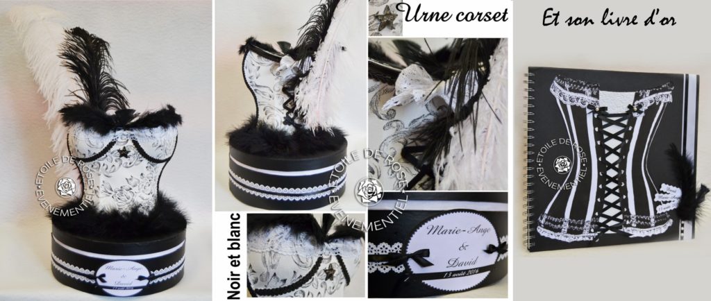 Urne à enveloppes corset